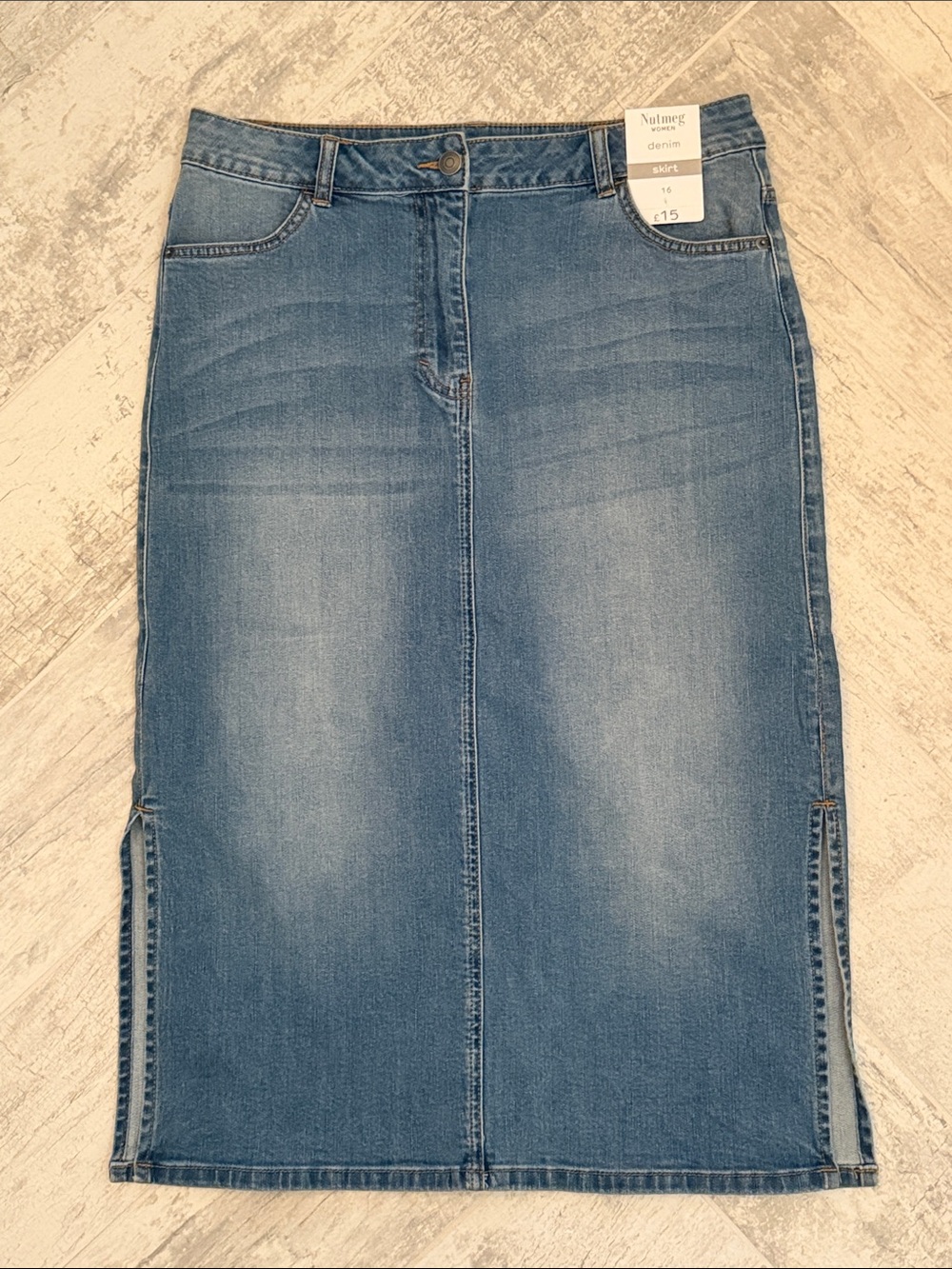 NEW! Nutmeg Long Jean / Denim Skirt
